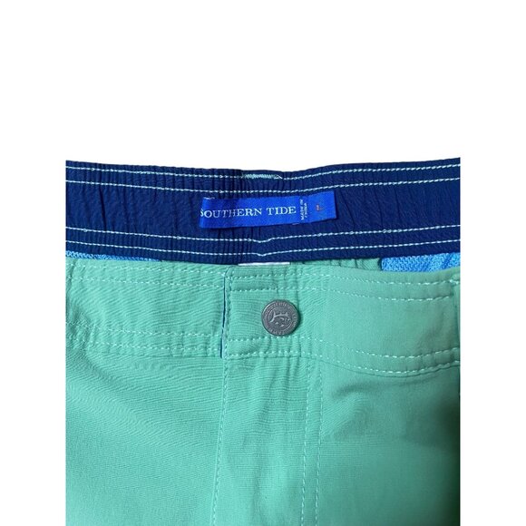 Southern Tide Men's T3 Tide to Trail Performance Short Heron Green Size L - Picture 4 of 8